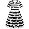 Gabby Dollhouse Cartone Animato Bambini Maglietta a Righe Bianche e Nere+Gonna+Borsa Set Bambini Carnevale Costumi Gabby Cats Feste 8 Anni