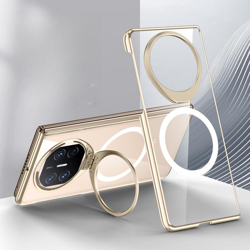Integrated Shell Film Anti-sight Plating Suitable for Huawei MateX5 Mobile Phone Case Transparent X3 All-inclusive Stand Magnetic Sleeve