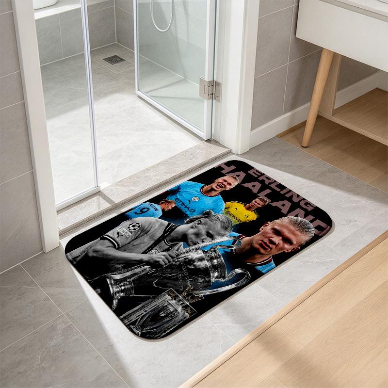 EH poster Flannel Kitchen Mat Christmas Soft Area Rug Non Slip Floor Carpet Home Decoration