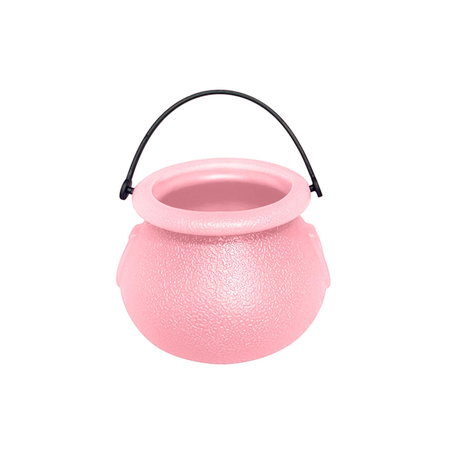 

Цветное ведьмино ведро, банка для конфет, 6 шт., 7 см, ведро, Хэллоуин, настольные украшения One Size розовый