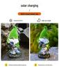 Solar Gnome Garden Lamp Resin Ornament