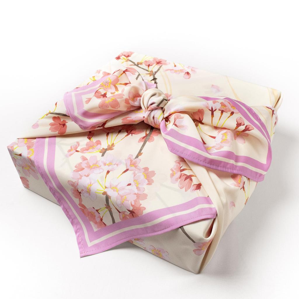 Asakura Dyeing Cloth Super Furoshiki Nagare Plain Weave Flowing Water Cherry Blossom Water-Repellent (wrapping cloth)