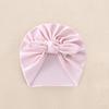 Cartoon Baby Fetal Cap 0-5 Months Newborn Turban Hat Windproof Boneless Muslin Hat  Toddler
