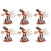 6pcs Christmas Napkin Ring 4.5*4cm Decorations Napkin Ring For Women Sparkling Angel Napkin-Ring Cute Christmas Decor Accessorie