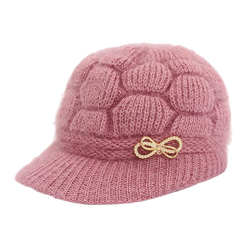 People Old Senior Knitted Caps Winter Outdoor Sports Thickening Thermal Hats