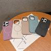 Metal lens frame magsafe charging phone case for iPhone 16 15 14 13 12 11 Pro Max magnetic liquid silicon back cover
