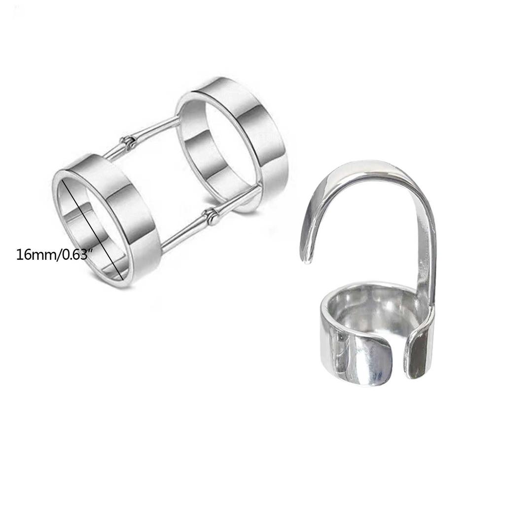 Armor-Knuckle-Joint Ring Double-Loop Activity Ring Halloween Cosplay Costume