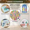 50Pcs Waterproof Cartoon Number Stickers for Kids Creative Graffiti Decoration PVC Material Easy Peel