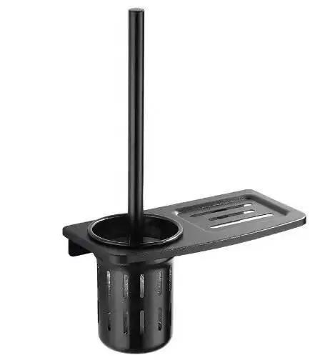 Black space aluminum towel rack, bathroom hardware pendant, bathroom towel storage rack, towel rack, bathroom accessories