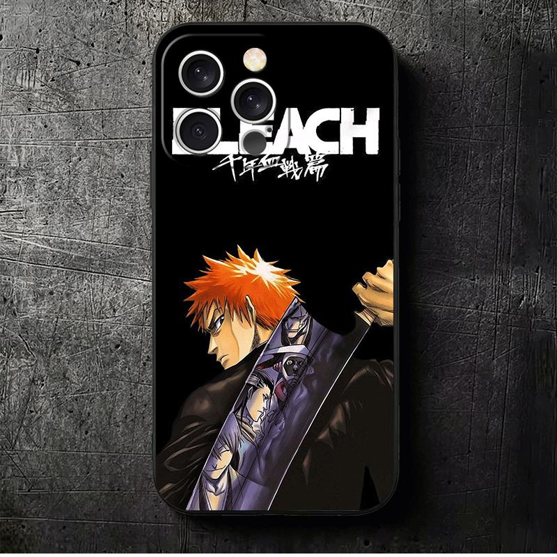 

Bleach Куросакі Ітіго М який чохол для телефону для iPhone 16 16E 17 Air 15 Pro Max 14 Plus 13 Mini 11 12 7 Чорний Захисний задній корпус iPhone 17 Air