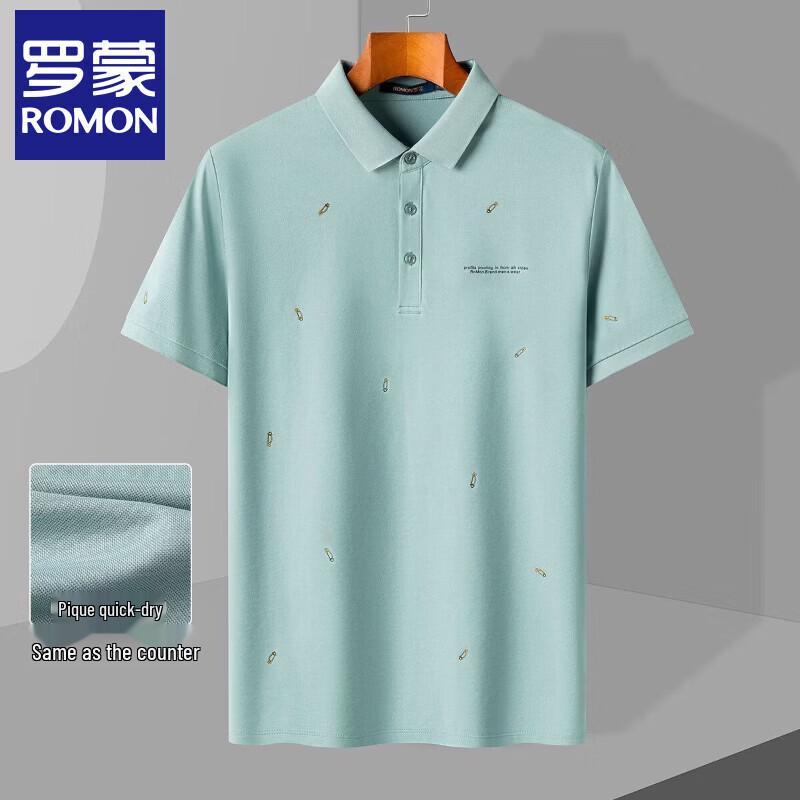 Luomeng Men s Short Sleeve Polo T-shirt 3XL