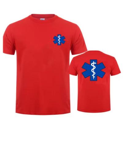 EMT Emergency Ambulance Print T-Shirt Men's Fashion Summer Streetwear T-Shirt Casual Sports Short Sleeve Shirt