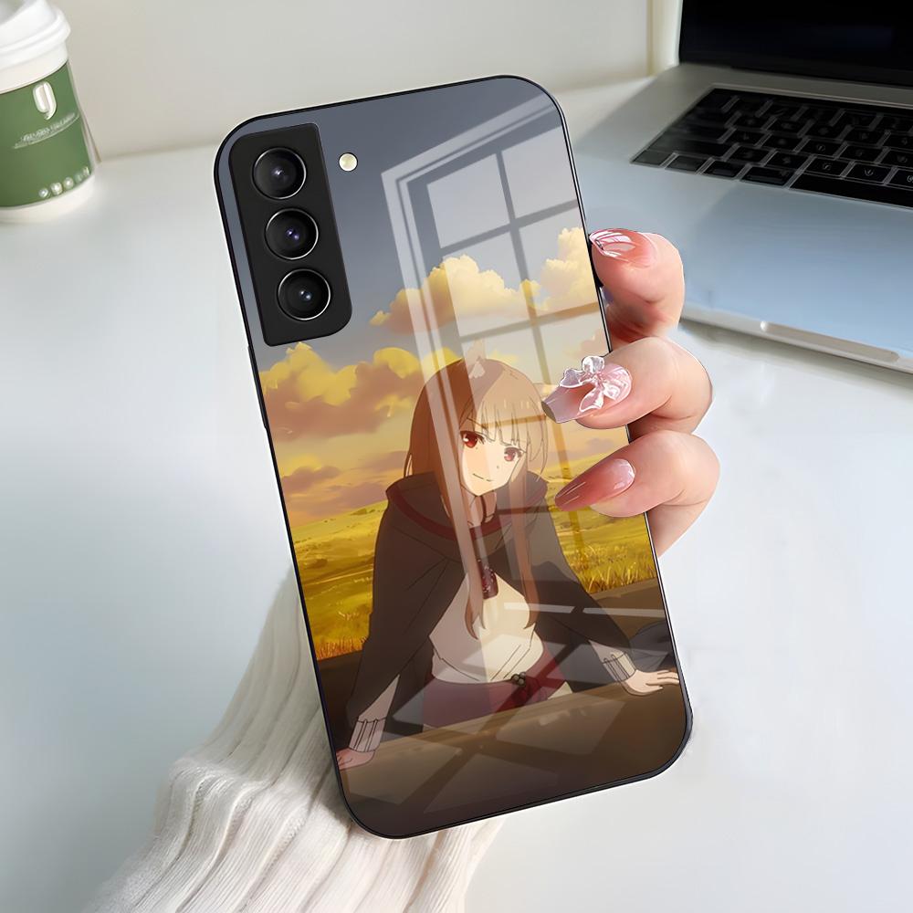 Comics S-Spice And W-Wolf Phone Case For Samsung A56 A36 A26 A16 A15 A25 A35 A55 A14 A34 A24 A54 Glass Case