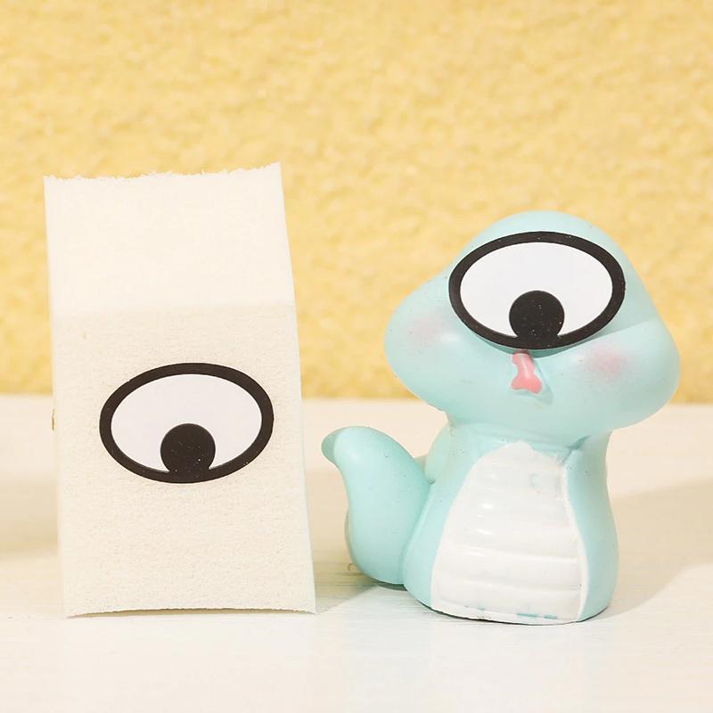 1000 Stück/Rolle Selbstklebende Augenaufkleber Mini Augenform DIY Aufkleber Schwarz Weiß Designs Halloween Party Kinderspielzeug Aufkleber