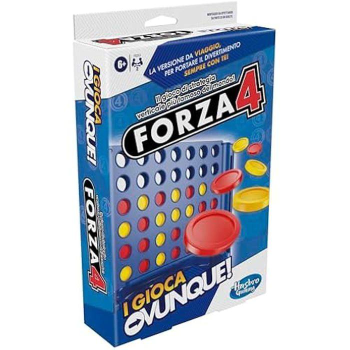 Jeu de société - HASBRO GAMING - Connect 4 Grab and GO - Puissance 4 - Jeu de voyage - Bleu