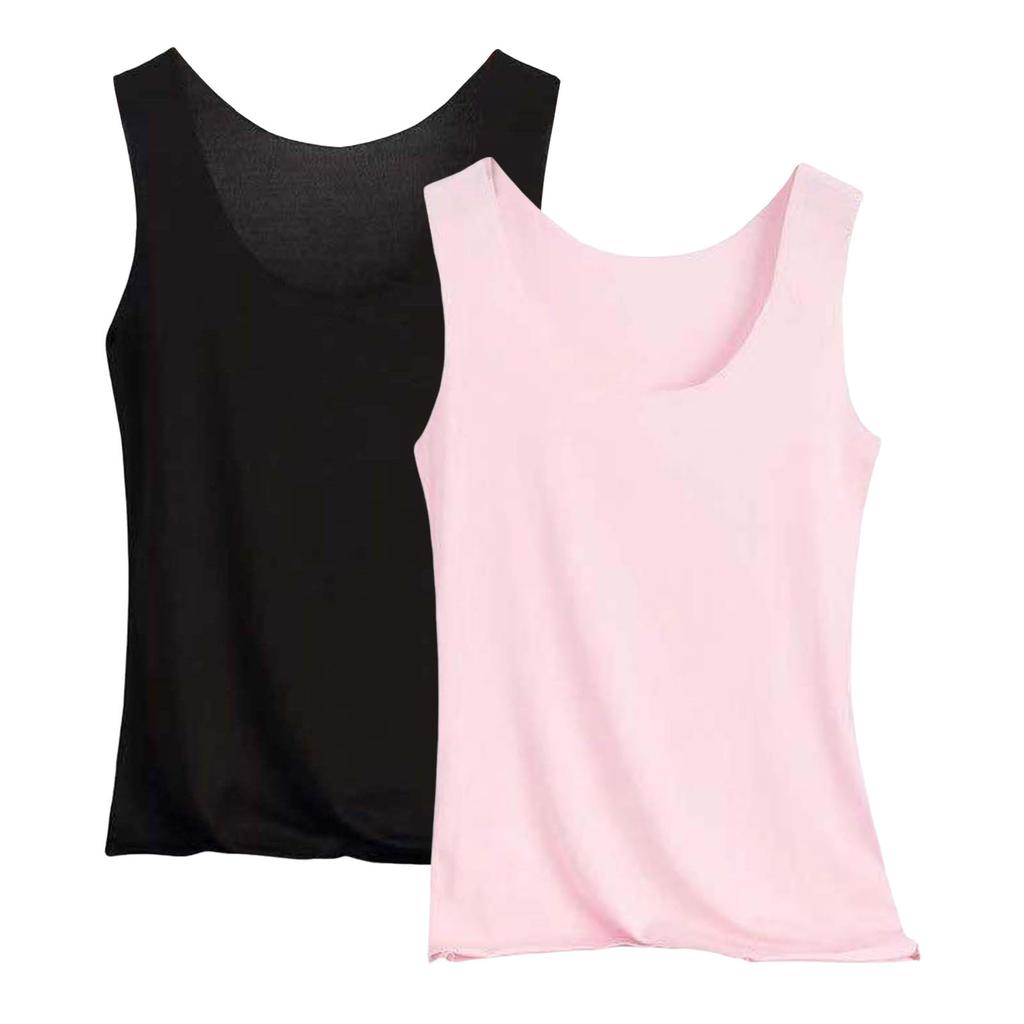 Women's Thin Seamless Quick-Drying Elastic Breathable Sports Sleeveless Vest Two-Piece Set
