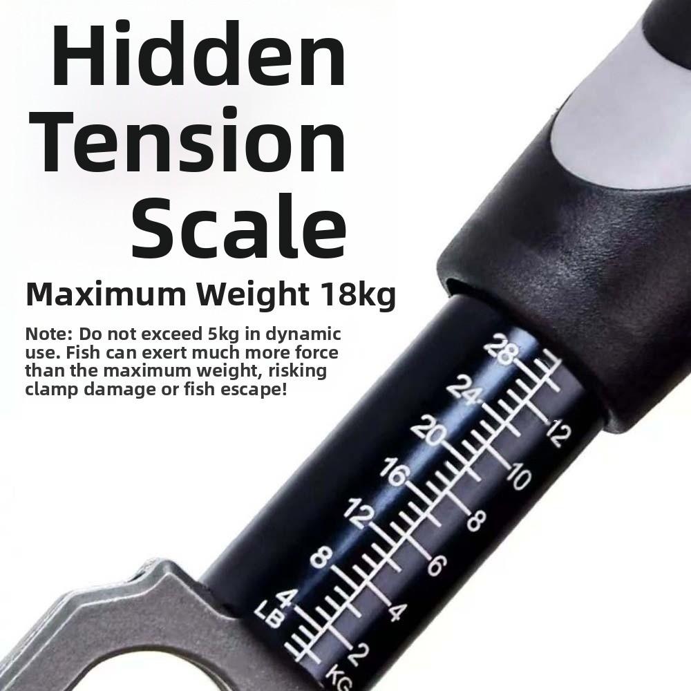 Aluminum Zinc Zinc Alloy Fishing Lip Grip Long Handle Fishing Beak Grip Fish Controller Camping