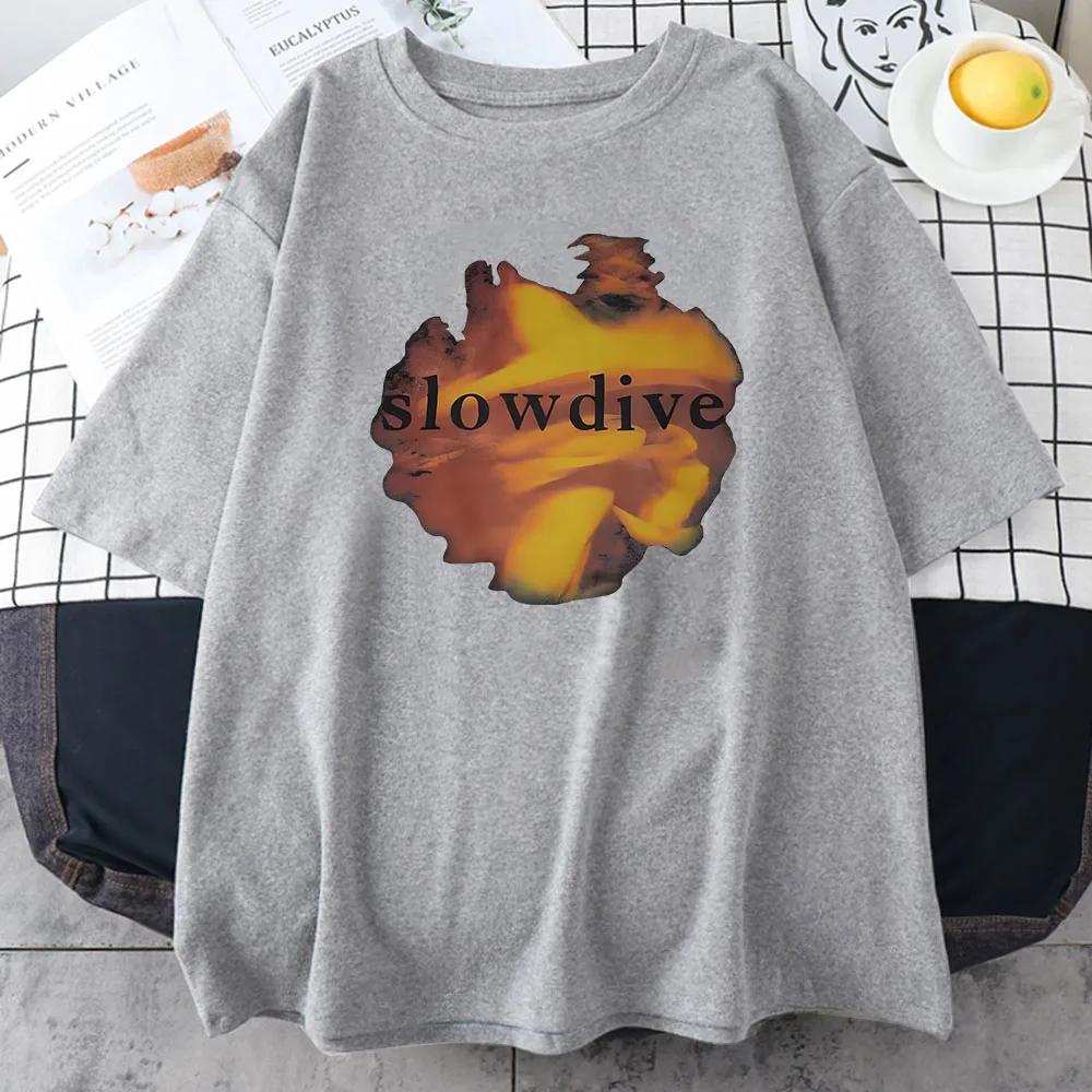 

Альбом Just for A Day Футболки з принтом Slowdive Рок-гурт Souvlaki Альбом Графічний гранж Мода Поп Літні футболки Бавовняні футболки L сірий колір