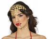 Arab Woman Gypsy Headband Decoration With Gold Coins Medals Carnival