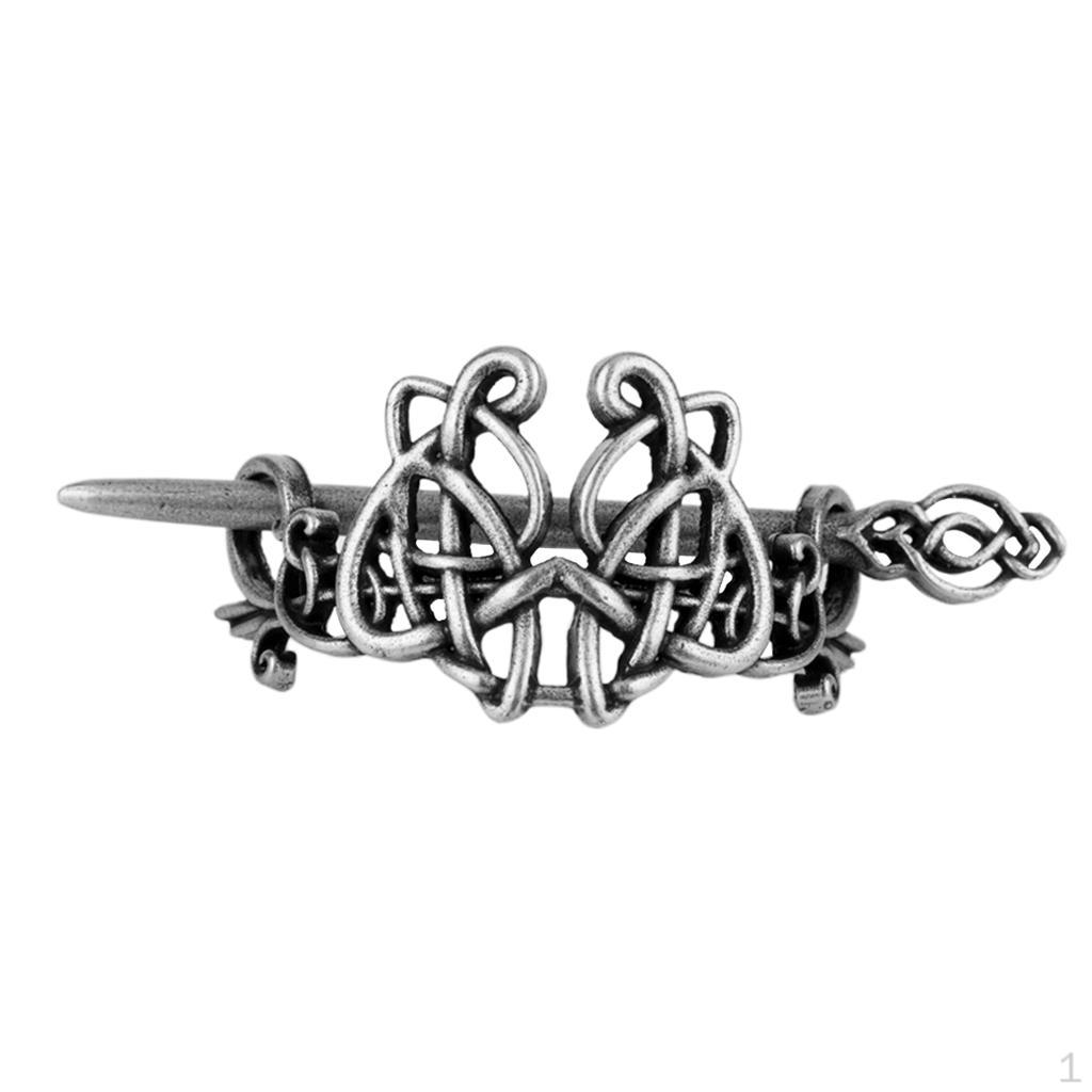 

Knot Hair Clips Hairpins Metal Stick for Women Antique Silver