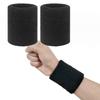 2pc Unisex Sport Wristbands Polyester Cotton Protect The Wrist Supplies Basketball Running Sport Sweat Absorbing Hand Wristband
