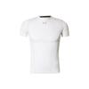 Tricou cu mânecă scurtă, culoare solidă, logo, gât rotund, croială slim, topuri pentru bărbați 6015382-100