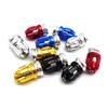 DSYCAR 4Pcs Aluminum Alloy Tire Valve Caps Automobile Tire Caps Anti-Leak Valve Suitable For Motorcycles Car Bicycles