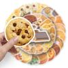 50 Gourmet Biscuits Series Waterproof Journal Stickers - Ideal for DIY Notebooks and Birthday Gifts