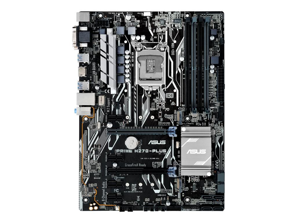 ASUSTeK PRIME ATX Motherboard with Intel LGA1151 Compatible H270-PLUS H270,