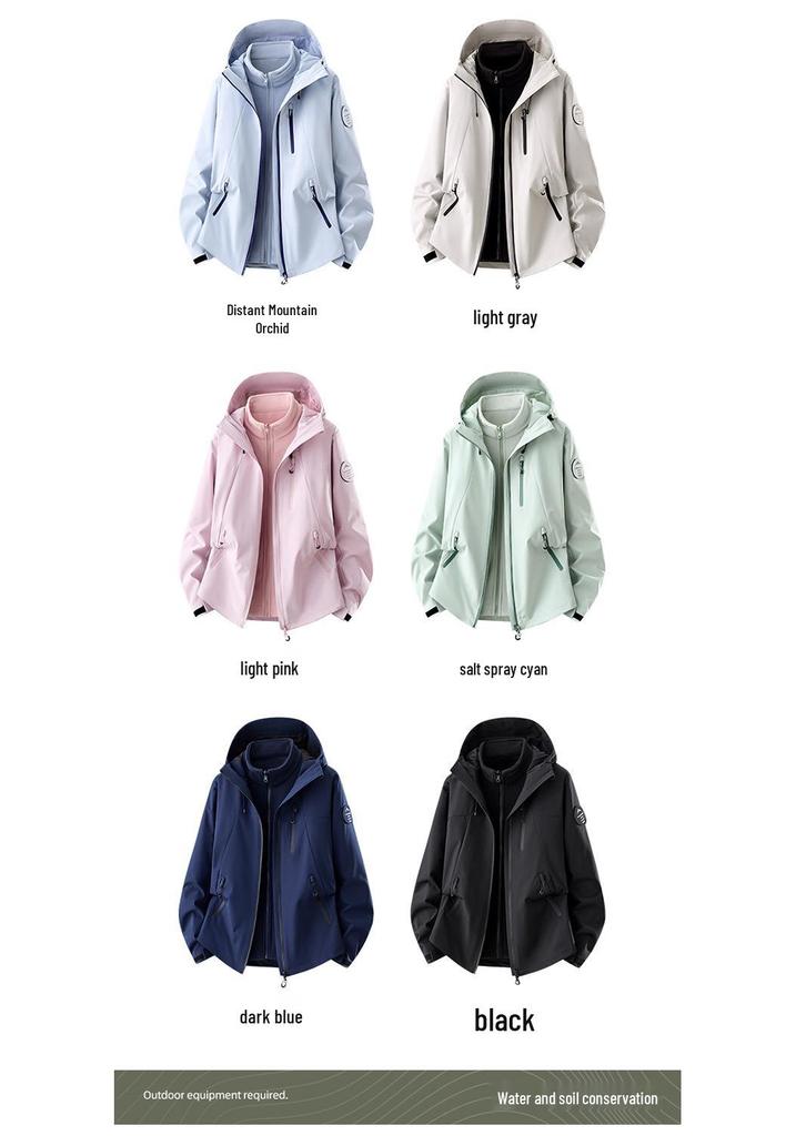 High-Quality Men's 3-in-1 Windproof Waterproof Warm Mountaineering Jacket