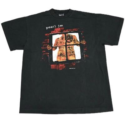 Maglietta Vintage 1993 Pearl Jam Window Pain Taglia XL Tour Band Punto Singolo RISTAMPA