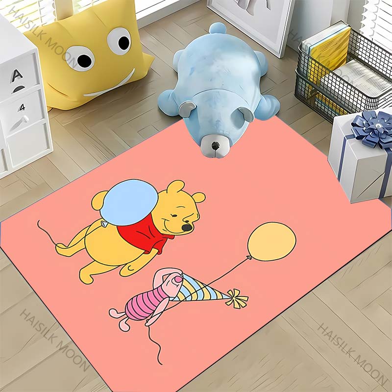 Winnie The Pooh Piglet Pattern Printed Carpet Bedroom Living Room Mat Home Large Area Decor Non-Slip Floor Pad Rug Fast Shipping