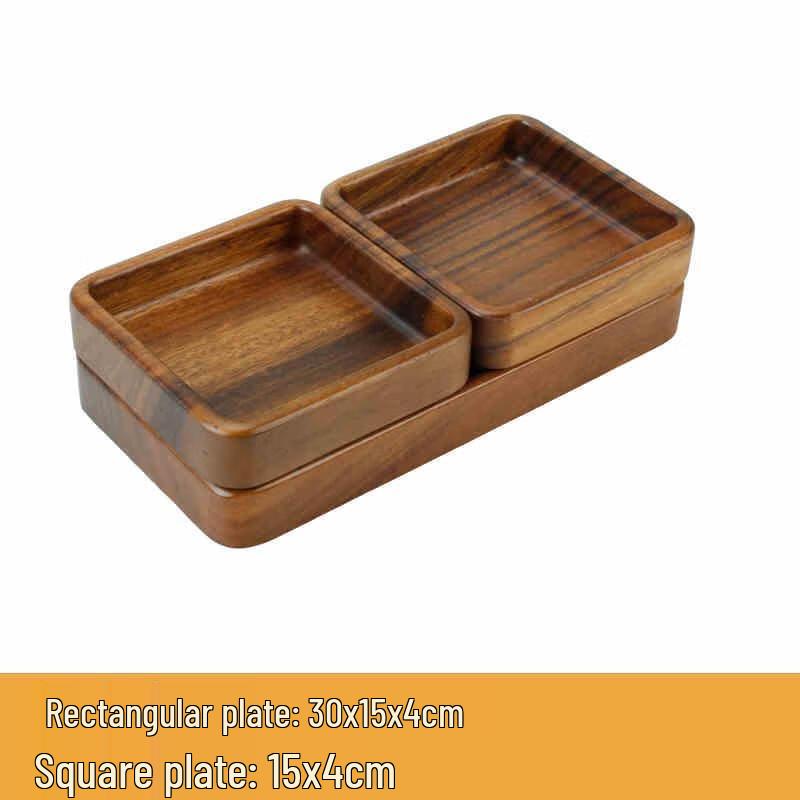 

Van Gogh New Year Walnut Solid Wood Serving Plate