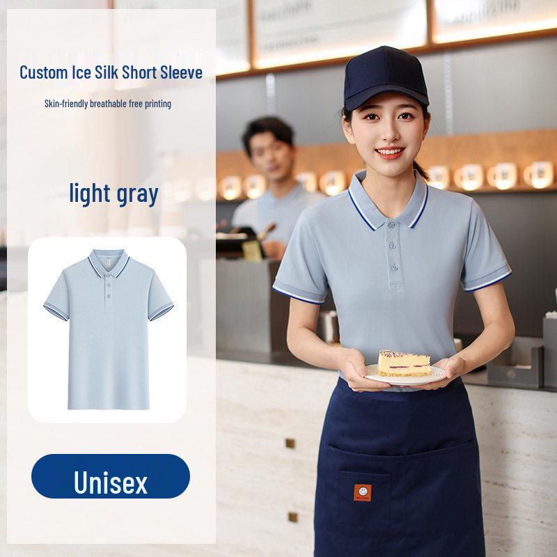 

Women s Short Sleeve Polo Uniform with Logo for Summer Catering and Restaurant Staff 2XL