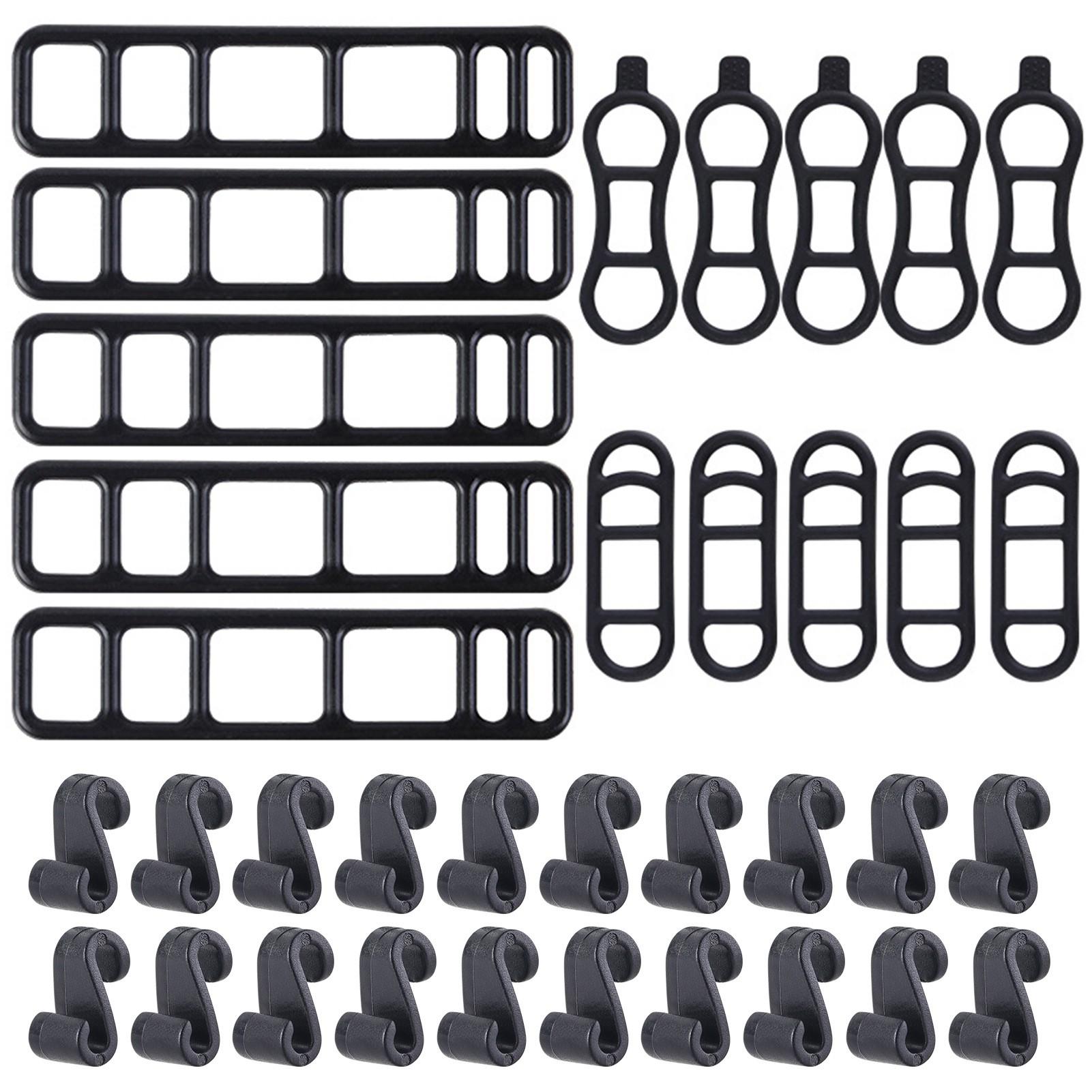 Efficient 35PCS/40PCS Silicone Straps for Mounting Bike Lights and Flashlights 35PCS