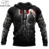 Sensenmann-Schädel mit Engelsflügeln All-Over Herren-Kapuzenpullover & Sweatshirt Herbst Unisex Reißverschluss-Hoodies Freizeit-Sportbekleidung KJ854
