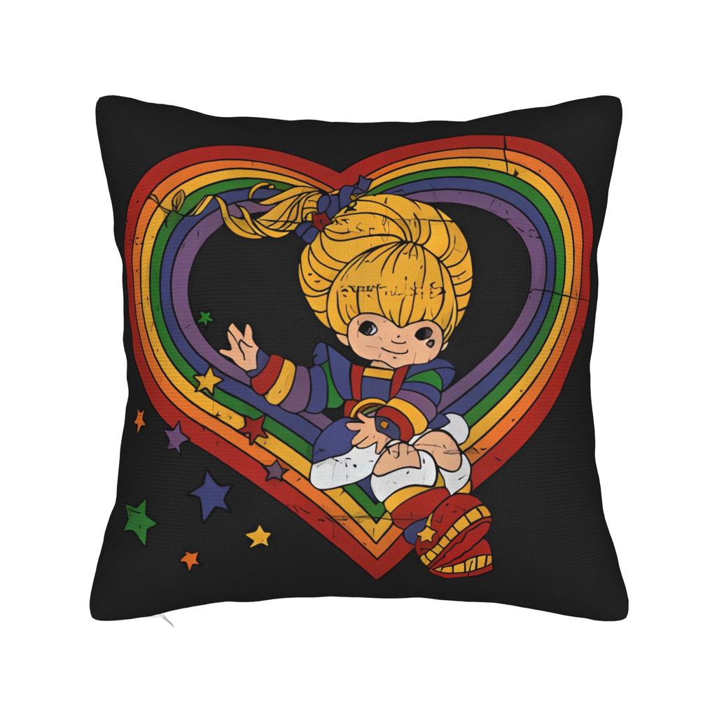 Pillow Case Cute Cartoon Rainbow Girls Soft  Pillow Cover For Sofa Home Decor Novelty Pillowcases