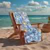 Ultra-Soft Beach Towel with Bluey Theme,Ideal for Pool - Camping, Diving - Perfect Travel Essential, Vibrant Beach Towel.