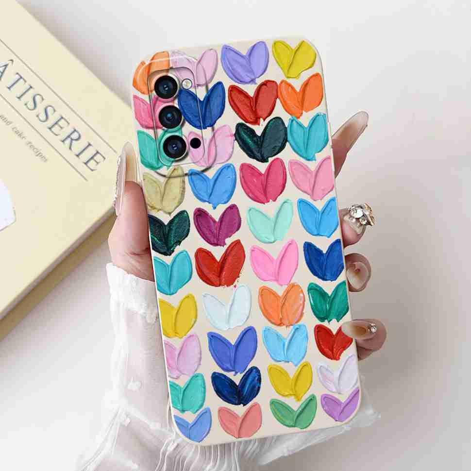 Für Oppo Reno4 Pro 5G Hülle CPH2089 Luxus Kunst Bemaltes Cover Für Oppo Reno4 Reno 4 Pro 5G Handyhülle Schutzhülle Weiche Abdeckung