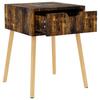 Vidaxl Nightstand, Smoked Oak, 40X40X56 Cm