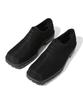 Firenze Atelier Center Cut Wide Square Toe Commando Sole Suede Derby 5701-Qs [Black]