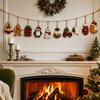 Christmas Wooden Hanging Ornaments with and Bell Designs, Holiday Decor