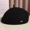 New Wool Beret Women's Big Head Circumference Showing A Small and Fashionable Korean Version Fashionable and Versatile Painter's Hat