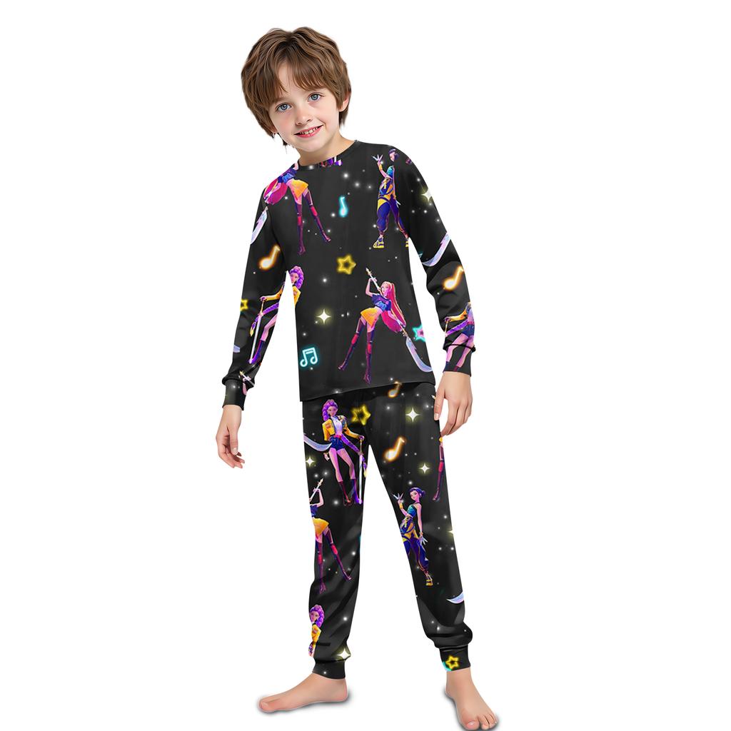 Prints Family Matching Long Sleeve Tops+Pants Set Family Matching Sets
