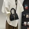 Letter Indentation Niche Bag Women's Fashion Trend Texture Handbag Bag Portable Fringed Messenger Bag