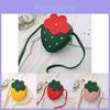 Charming Strawberry Rhinestone Cute Cartoon Child Crossbody Mini Bag For Girls