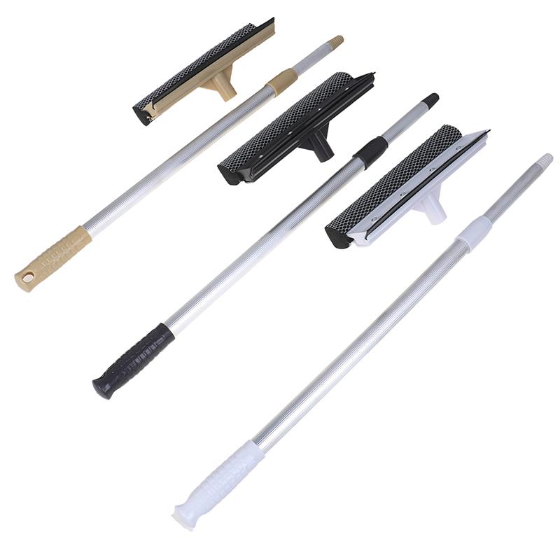 Telescopic Extendable Car Window Squeegee Cleaner Scrubber Brush Wiper Sponge