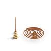 New 1PC Portable Incense Burner Multi Purpose Water Drop Shape Brass Incense Holder Home Office Teahouse Zen Buddhist Supplies