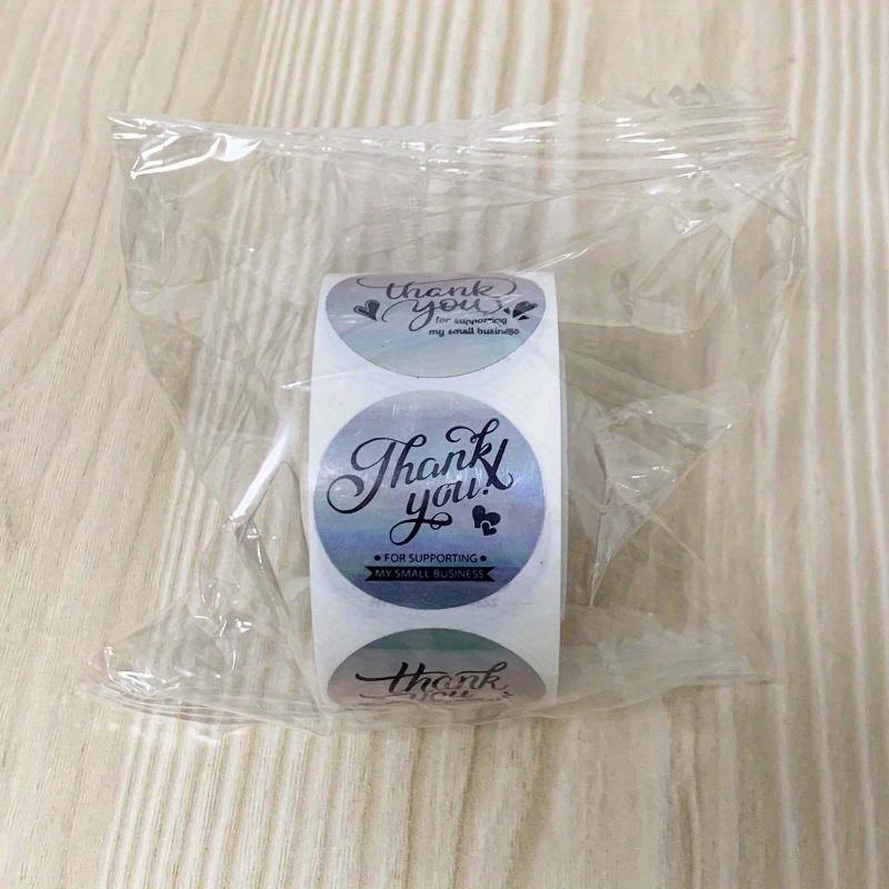 500Pcs Rainbow Laser Roll Packaging Thank You For Purchasing Commercial Decoration Stickers And Labels