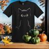 Cute Black Cat Animal T-shirt T Shirt Men Women Unisex Tshirt SY17